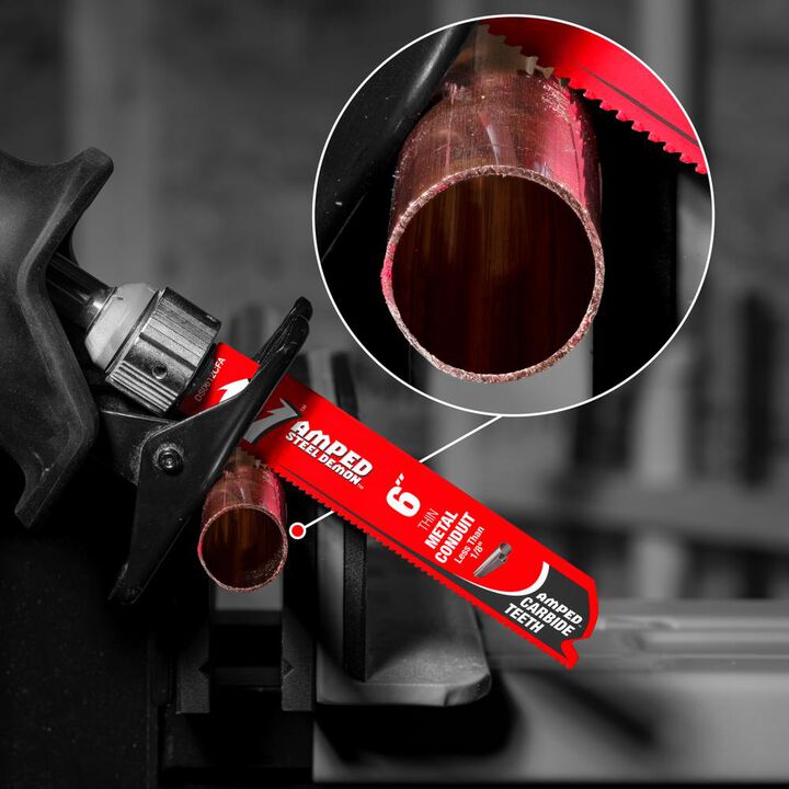 Diablo Tools 9 Inch 12 TPI Carbide Teeth Reciprocating Saw Blade for Thin Metal, large image number 2