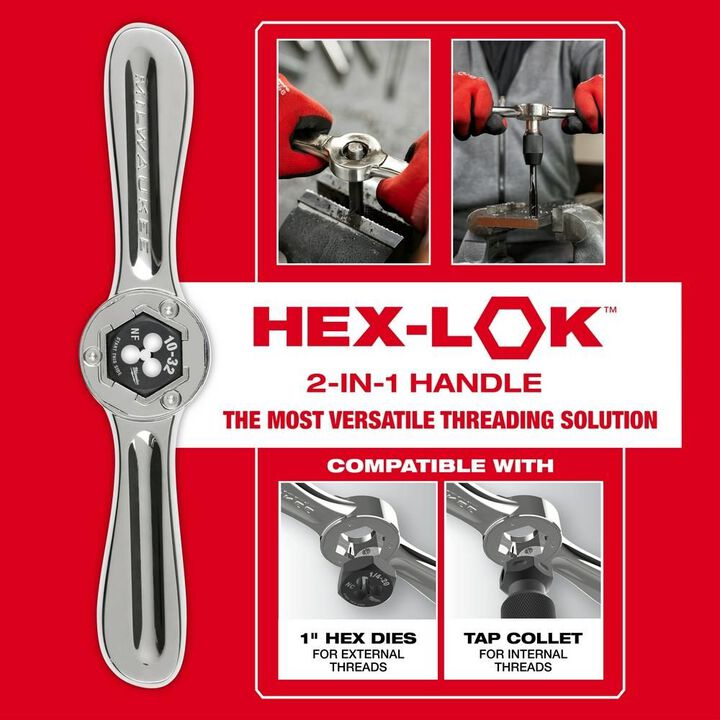 Milwaukee SAE Tap & Die PACKOUT 38pc Set with Hex-LOK 2-in-1 Handle, large image number 3
