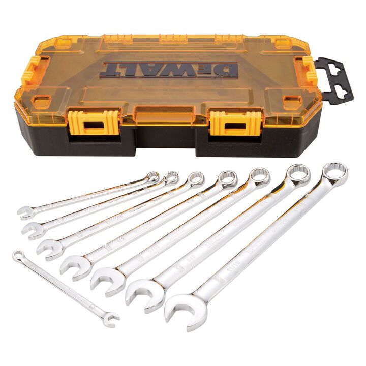 DEWALT 8 piece Combination Wrench Set (SAE)