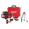 Milwaukee M18 Red Exterior Rotary Laser Level Kit with Receiver, Tripod, & Grade Rod, small image number 1