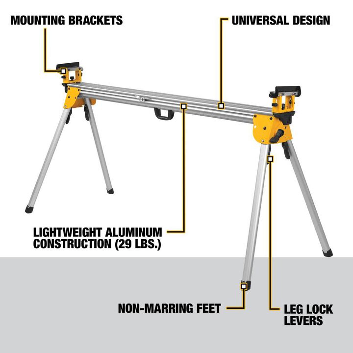 DEWALT 10in Compound Miter Saw & Heavy Duty Miter Saw Stand Bundle, large image number 6
