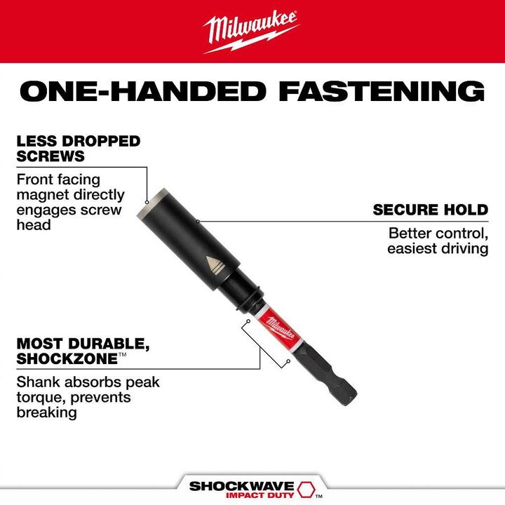 Milwaukee SHOCKWAVE Impact Duty 3 Inch Screw-Holding Bit Holder & Insert Bit Set, 4 Piece, large image number 3
