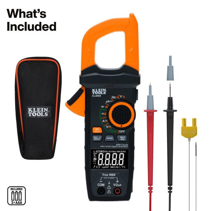 Klein Tools 400A AC/DC Auto Ranging Smart Digital Clamp Meter, large image number 1