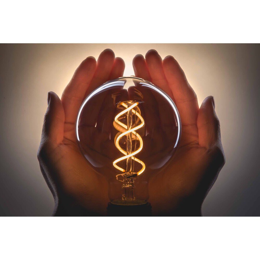 Feit Electric 60W G63 Spiral Filament 2000K LED Bulb 1pk, large image number 3