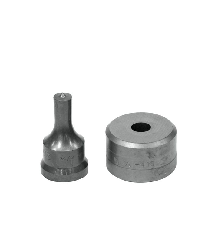 Edwards 15/32 Inch Punch x 1/2 Inch Die Steel Round Punch & Die Set, large image number 0