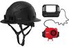 Milwaukee BOLT Black Full Brim Vented Safety Helmet Type 2 Class C & Cooling Fan Bundle, small image number 1