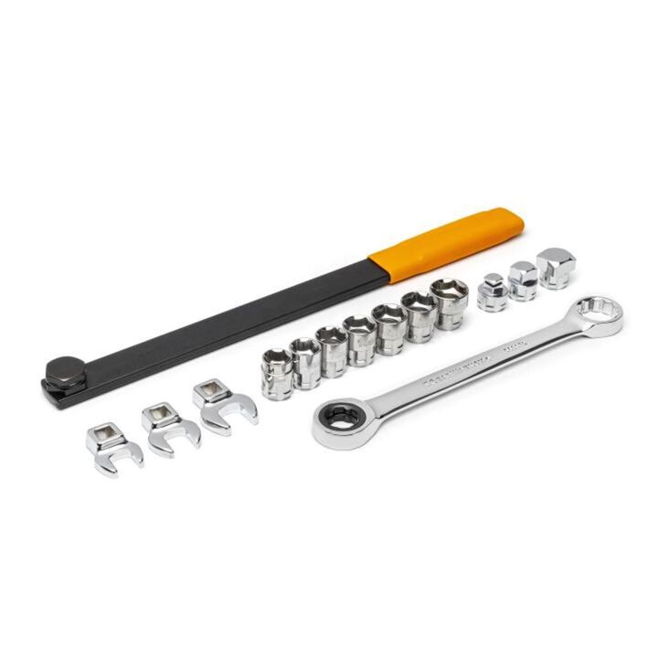 GEARWRENCH 15 Pc Ratcheting Serpentine Belt Tool Set