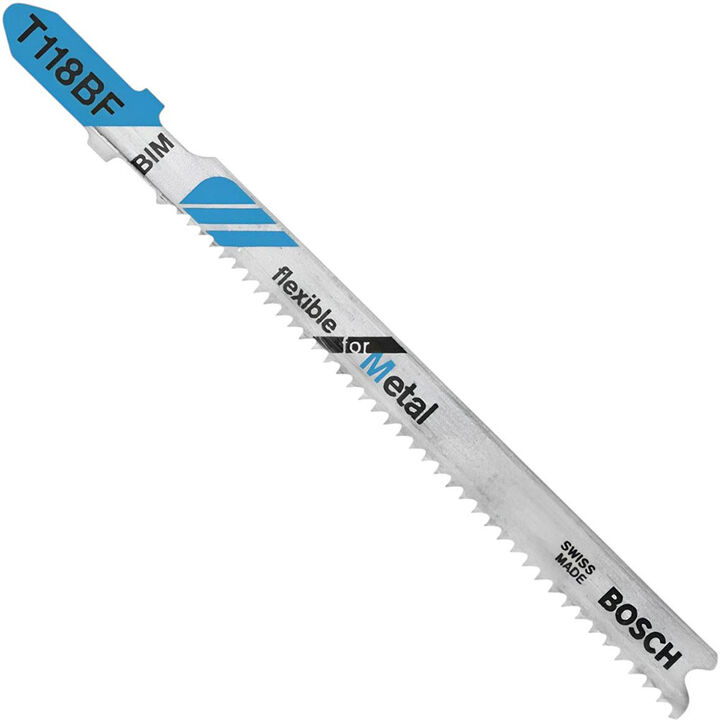 Bosch Jig Saw Blades 3 5/8in 11-14 TPI Flexible for Metal T-Shank 5pc