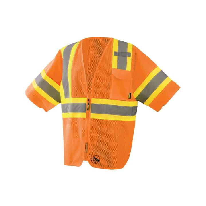 Occunomix Two-Tone Vest Orange Class 3 Self Extinguishing 4X