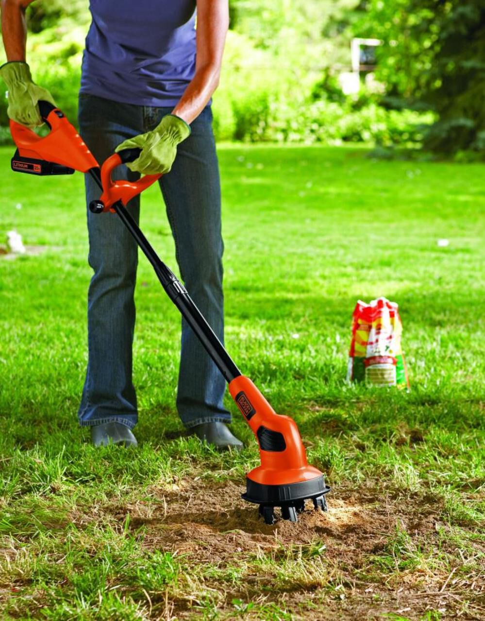 Black and Decker 20V MAX Lithium Garden Cultivator (Bare Tool), large image number 3