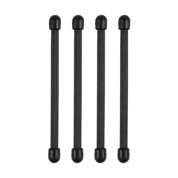Nite Ize Gear Tie Reusable Rubber Twist Tie 3in 4pk Black, large image number 3