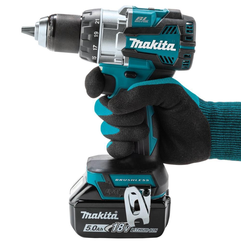 Makita 18V LXT Lithium-Ion Brushless Cordless 1/2" Driver-Drill Kit (5.0Ah), large image number 6