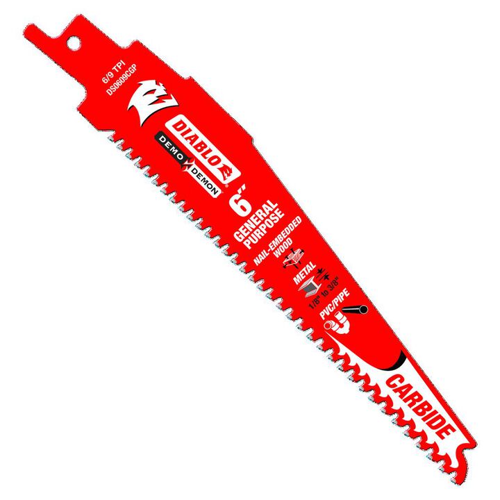 Diablo Tools 6in Demo Demon Carbide General Purpose Recip (3 pk)