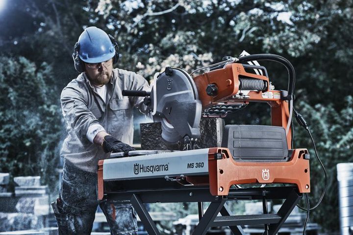 Husqvarna Construction MS 360 1.5 HP 115-230V Masonry Saw Body Only, large image number 4