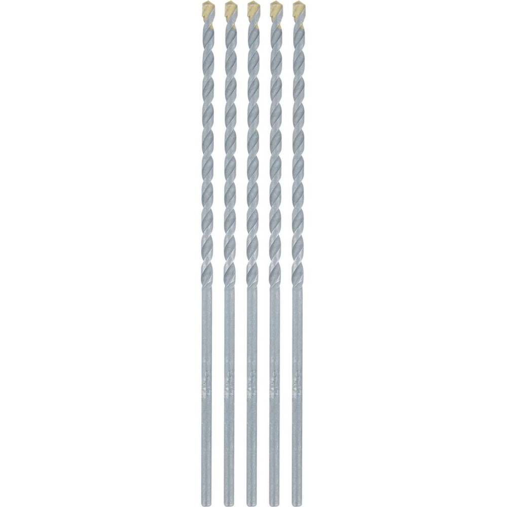 Makita Carbide Tipped Percussion Masonry Hammer Drill Bits 5/32in x 6in 5pk, large image number 1