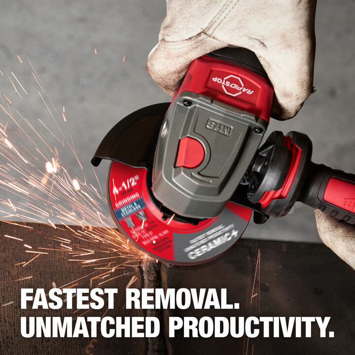 Milwaukee 7 Inch x 1/4 Inch x 7/8 Inch Ceramic+ Metal Grinding Wheel Type 27, large image number 1