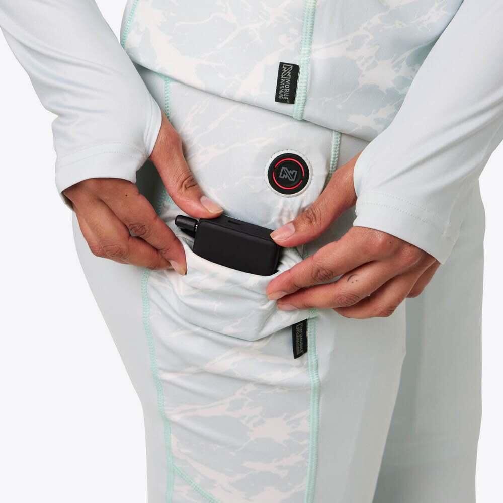Mobile Warming 7.4V Proton 2.0 Baselayer Heated Pant Kit Womens Ice Blue Medium, large image number 6