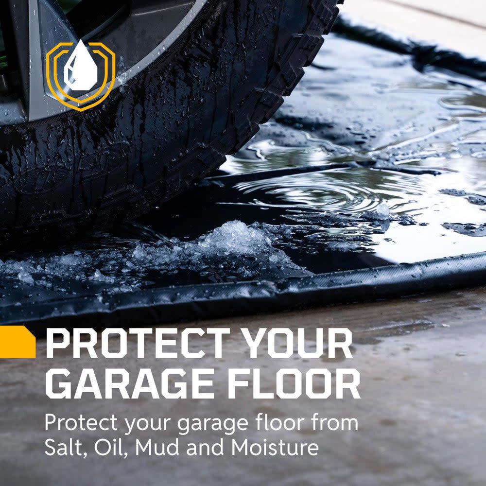 Auto Floor Guard 7 Ft 9 Inch x 18 Ft PVC Garage Containment Mat Black, large image number 4