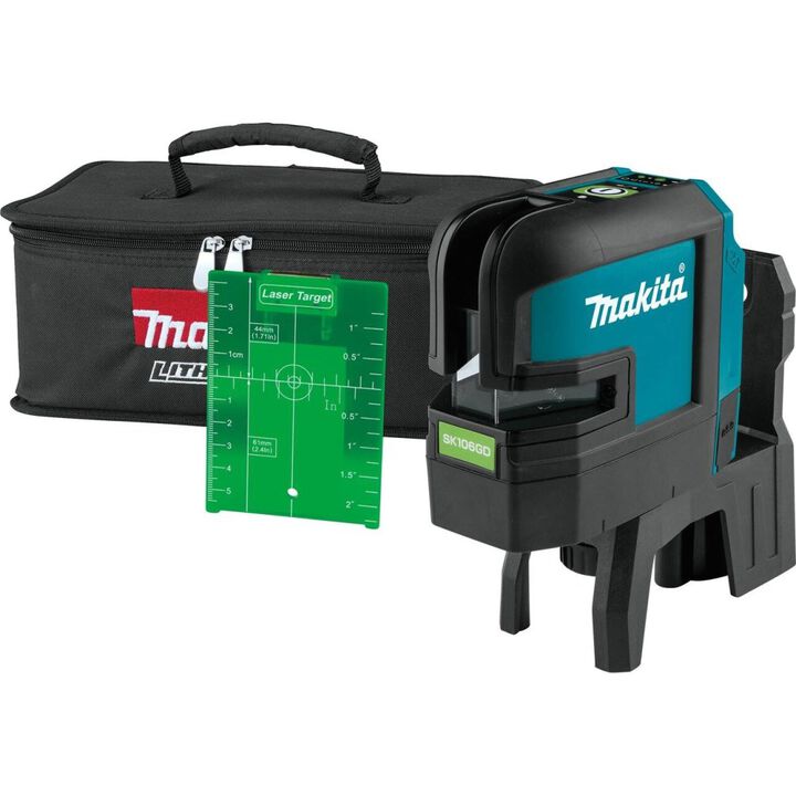 Makita 12V max CXT Self-Leveling Cross-Line/4-Point Green Beam Laser (Bare Tool)