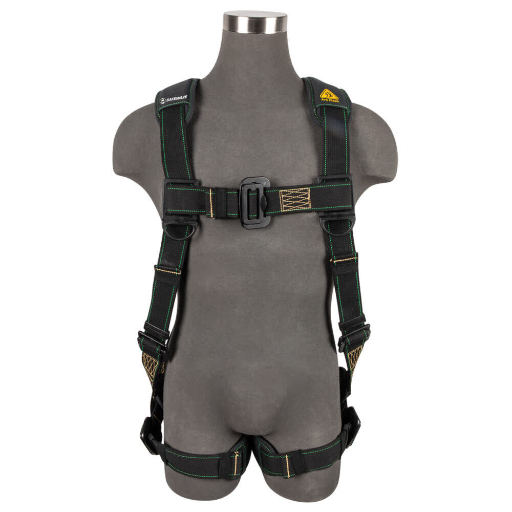 Safewaze Arc Flash Full Body Harness: DE 1D, DE MB Chest/Legs, large image number 1