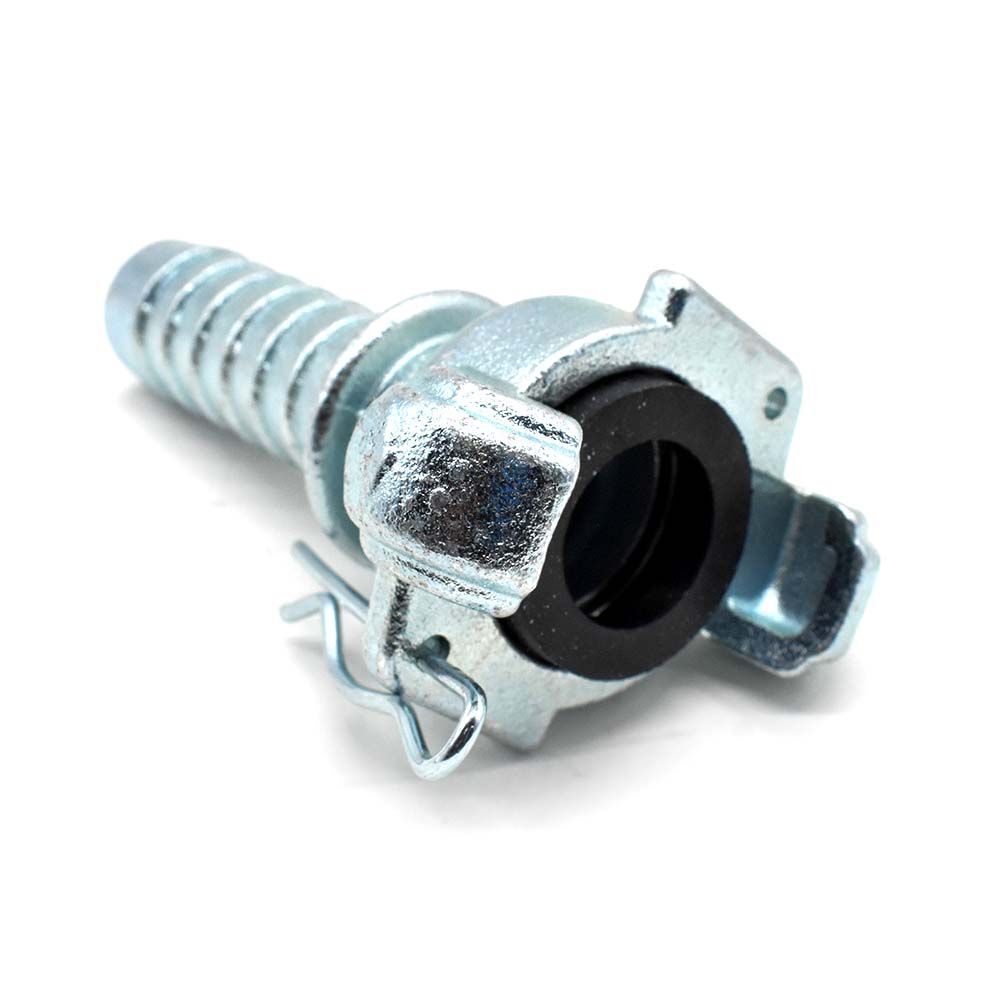 Interstate Pneumatics 3/4 Inch Hose Barb Cast Straight Through Jack Hammer Coupler, large image number 2