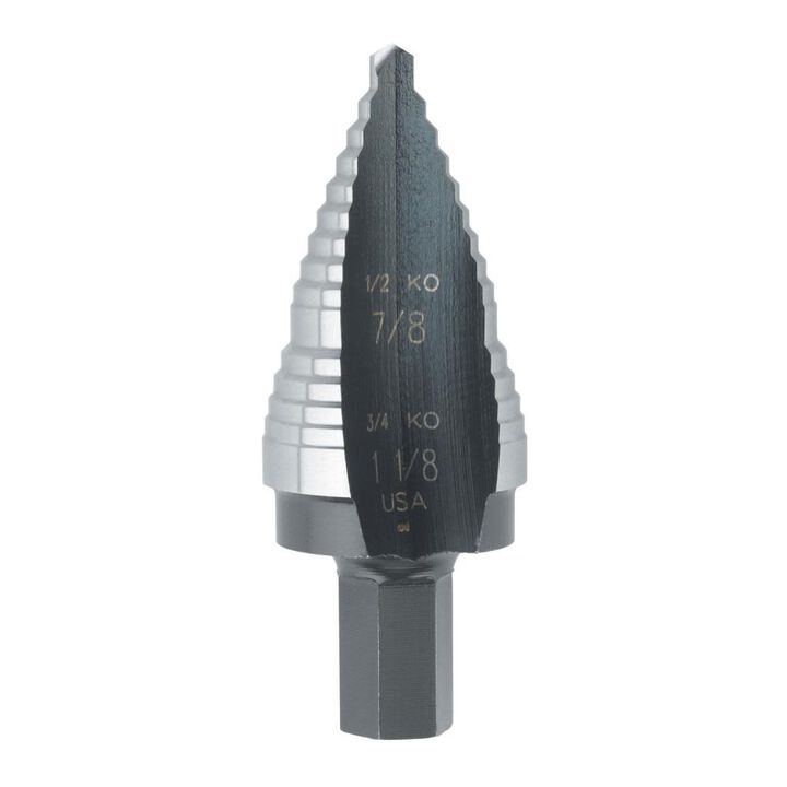 Irwin STEP DRILL Bit COBALT #9 7/8 AND 1 1/8in 2 SZ