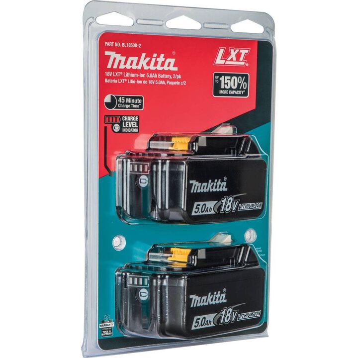 Makita 18V LXT 18V 5Ah Lithium Ion Power Tool Battery Pack with Fuel Indicator (2 Pack), large image number 14