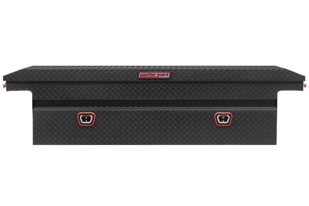 Weather Guard Saddle Box Aluminum Full Low Profile Textured Matt Black, large image number 2