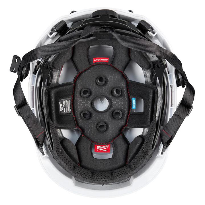 Milwaukee BOLT Blue Safety Helmet with IMPACT ARMOR Liner Type 2 Class E & USB Cooling Fan Bundle, large image number 11