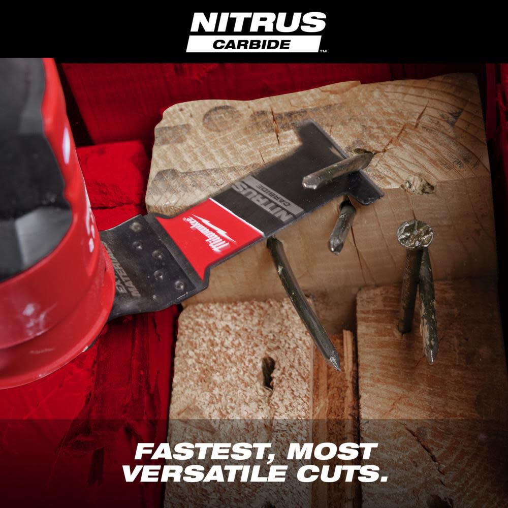 Milwaukee NITRUS CARBIDE Extreme Materials Universal Fit OPEN-LOK Multi-Tool Blade 10pk, large image number 4