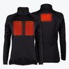 Mobile Warming Womens Element Mid-Layer 1/4 Zip LS Black Heated Shirt XS, small image number 2