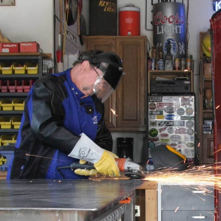 Black Stallion Welding Gloves Premium Elkskin Stick 2X, large image number 4