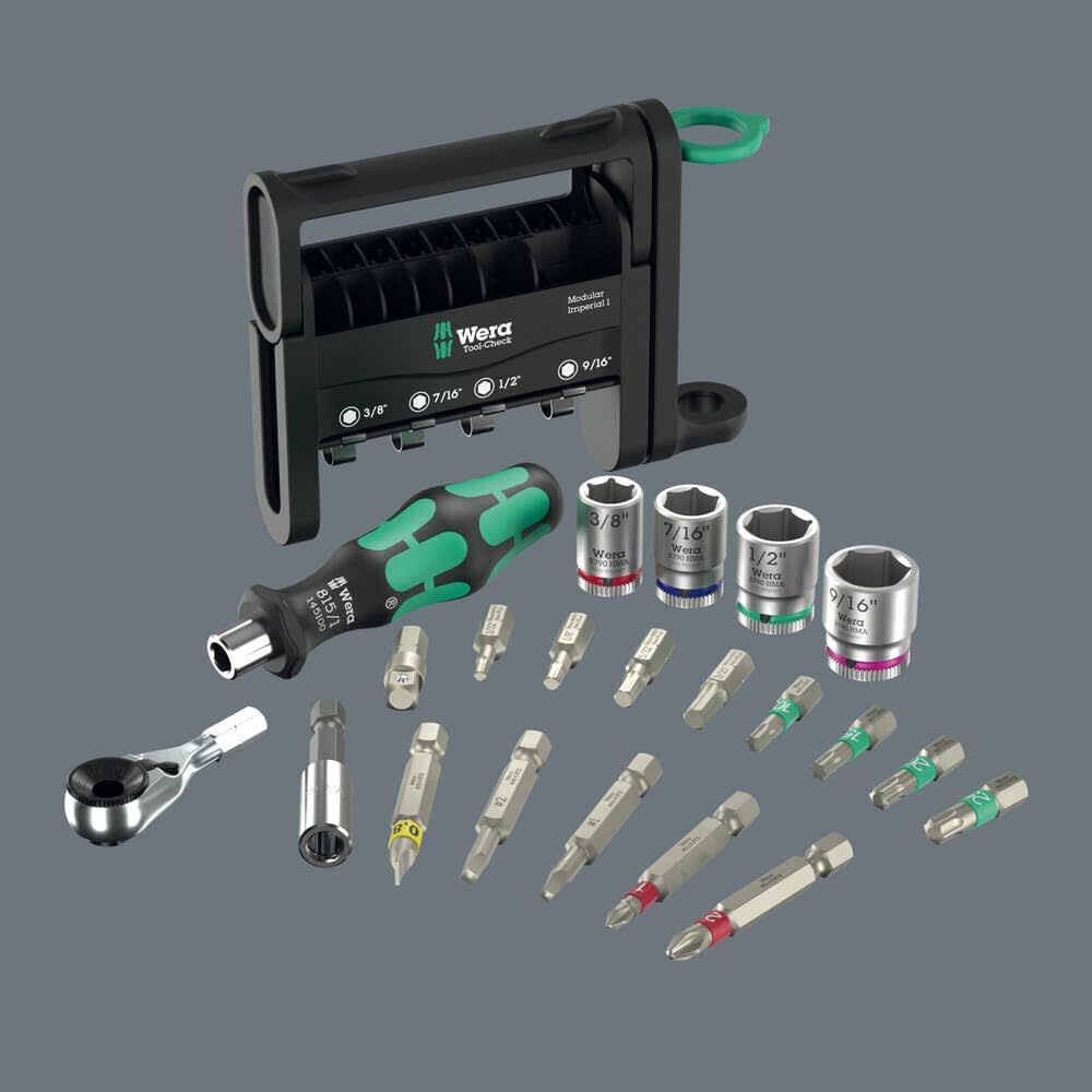Wera Tools Chrome-Vanadium Tool-Check Modular Set Imperial 1, 50 Pieces, large image number 3