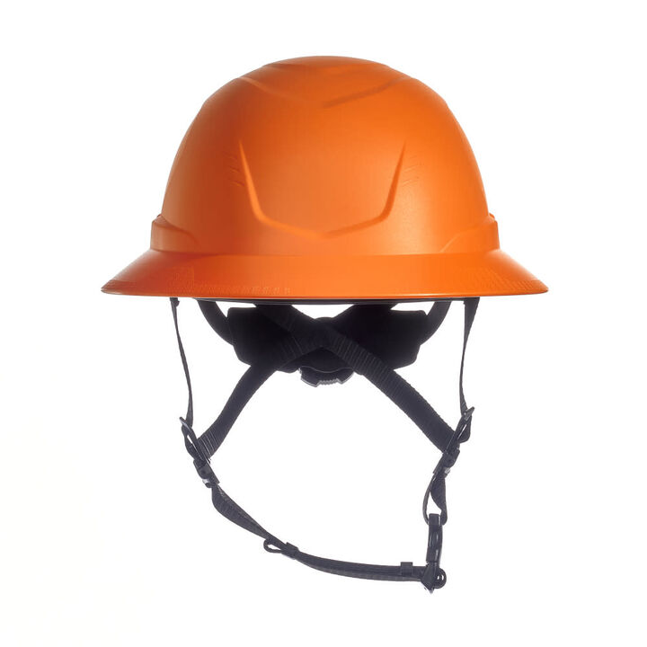 MSA Safety Works V-Gard H2 Full Brim Non-Vented Safety Helmet Orange, large image number 0