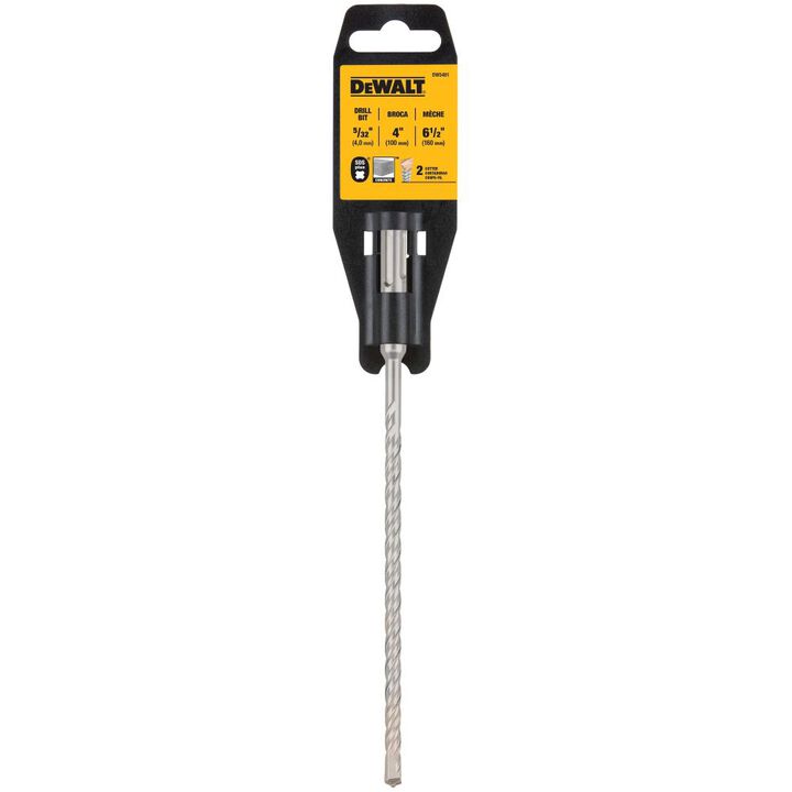 DEWALT 5/32 x 4 1/2 in x 6 1/2 in Rock Carbide SDS Plus Hammer Drill Bit, large image number 9