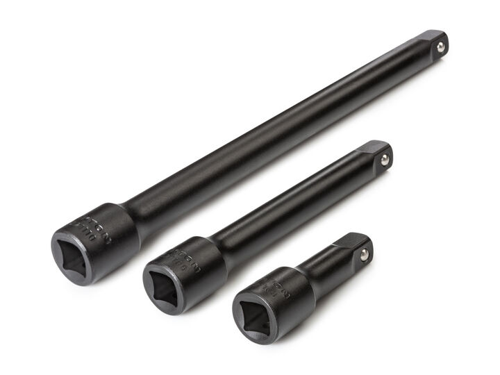 Tekton 1/2 Inch Drive Impact Extension Set, 3 Piece (3, 6, 10 Inch)