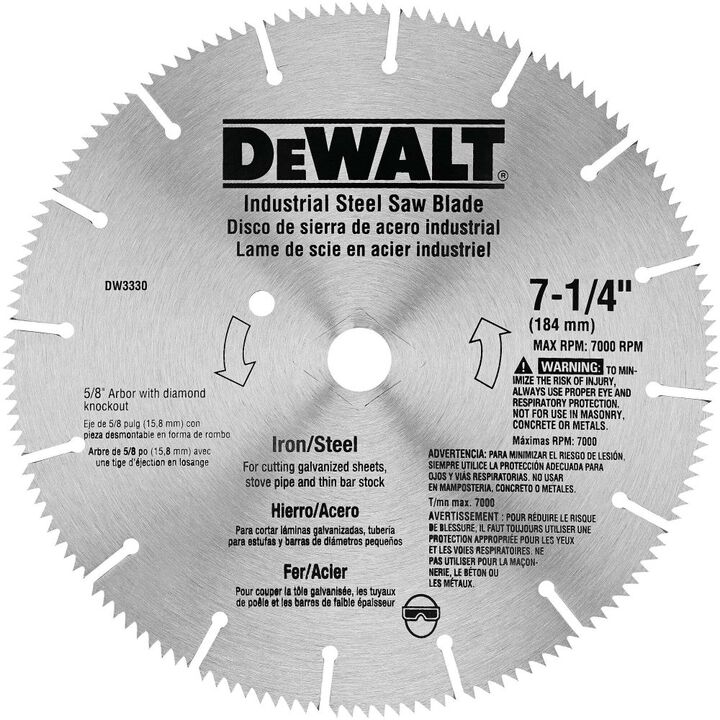DEWALT 7-1/4 in. Iron / Steel Saw Blade