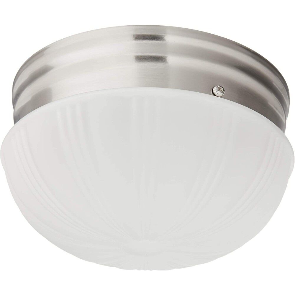 Westinghouse 6 7/8in 10W Brushed Nickel LED Flush Light Fixture, large image number 3