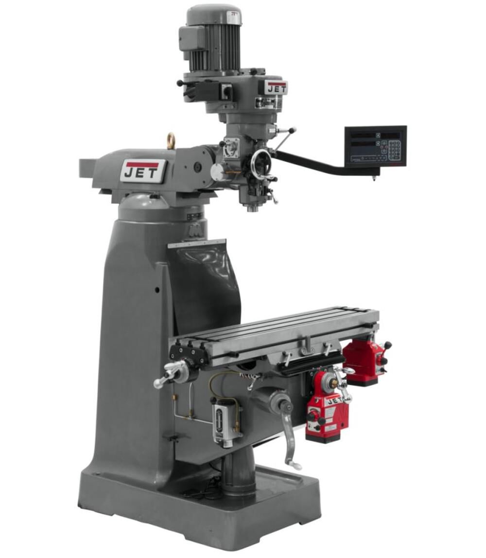 JET Vertical Milling Machine JTM-1 9X42 MILL with DP700M DRO & X-Y, large image number 3
