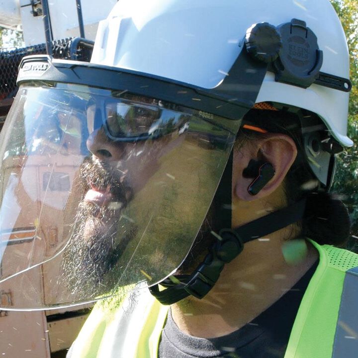 Klein Tools Face Shield, Full Brim, Clear, large image number 12