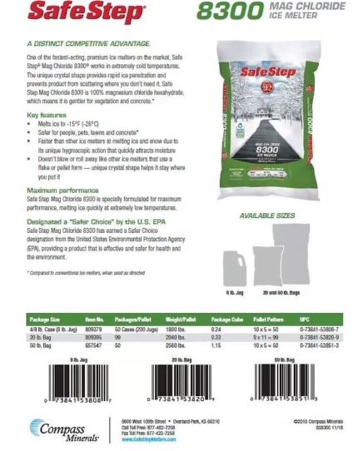 Safe Step Mag Chloride 8300 8 Lb. Jug of Ice Melter, 4 Pack, large image number 3