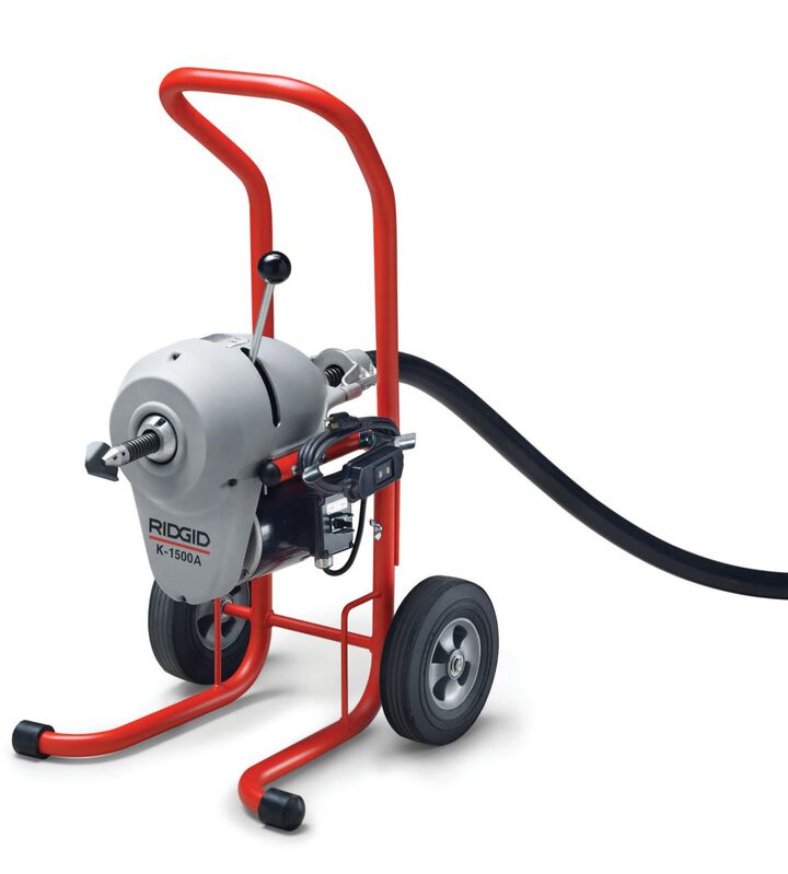 Ridgid K-1500SP-A 120V Sectional Drain Cleaning Machine with Accessories