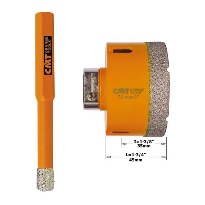 CMT Diamond Dry Hole Saw 5/8 In. Diameter