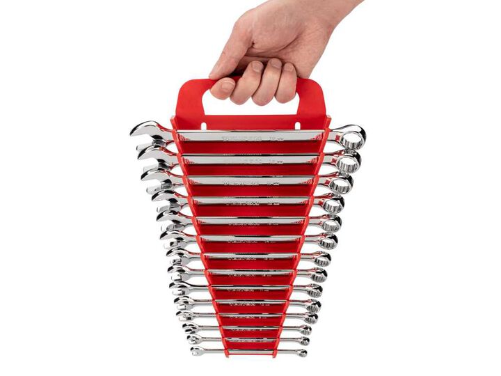 Tekton Stubby/Standard Combination Wrench Set, 1/4-3/4 Inch, 6-19 mm, large image number 5