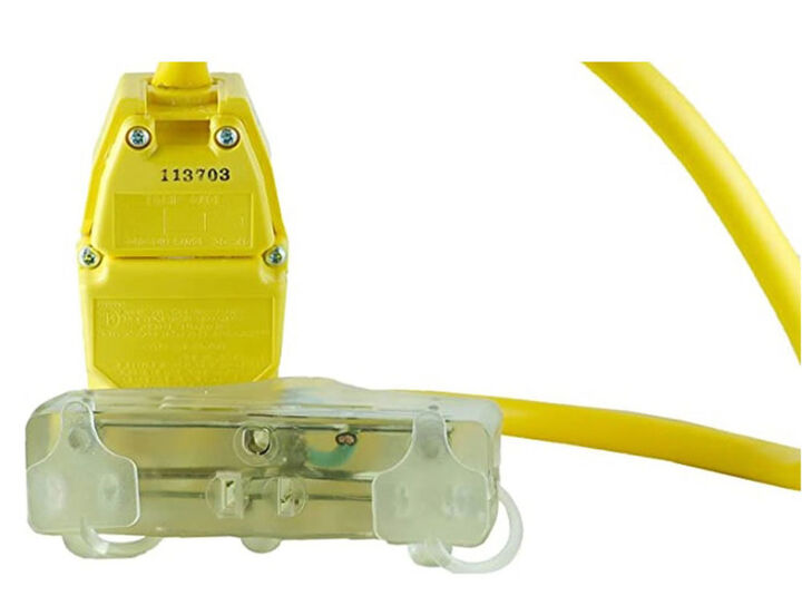 Southwire 2' Right Angle Lighted Tri Tap Cord
