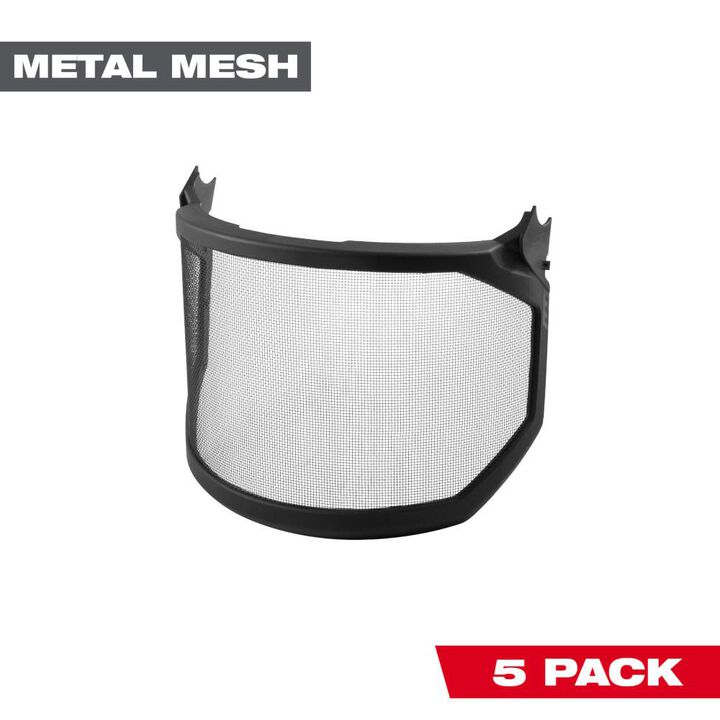 Milwaukee Mesh Shield Replacement Helmet & Hard Hat Mount 5pk