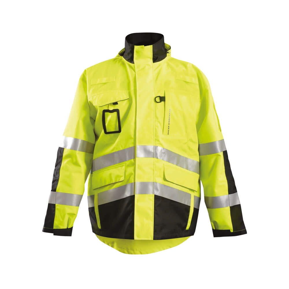 Occunomix Hi-Vis Orange Class 3 Value Black Bottom Bomber Jacket Large, large image number 1