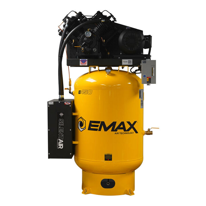EMAX 208V 7.5HP 3PH 120 Gallon Vertical Air Compressor