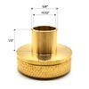 Big Horn 5/8 Inch Brass Router Template Guide with Lock Nut, small image number 2