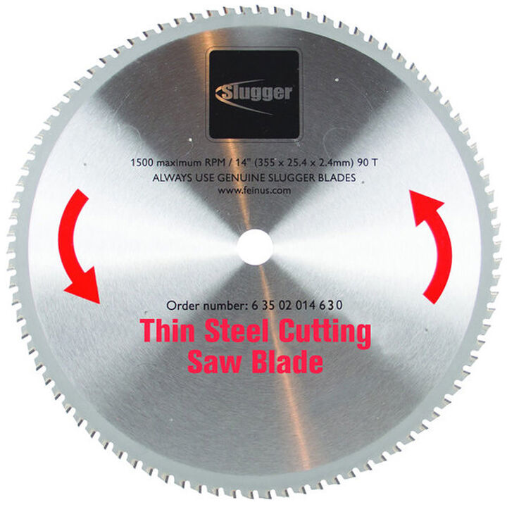 Fein 14 In. Saw Blade for Cutting Thin Material Steel for the 14 In. Slugger by Metal Chop Saw